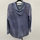 Ocean Drive Women's Size S indigo Heathered Sweatshirt