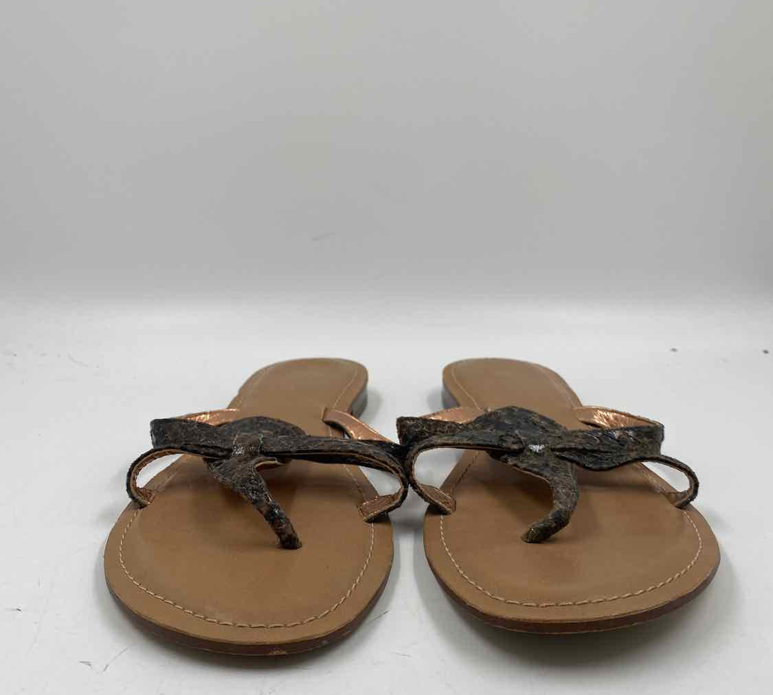 BCBG Women's Shoe Size 9 Brown Textured Sandals
