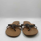BCBG Women's Shoe Size 9 Brown Textured Sandals