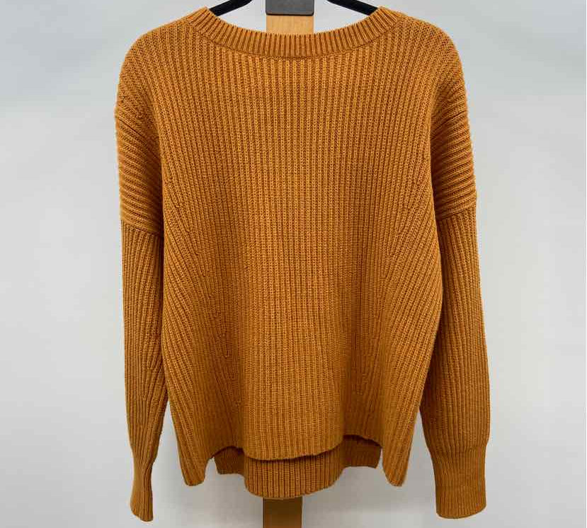 CABI Women's Size S Pumpkin Ribbed Sweater
