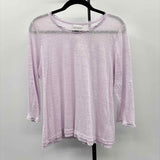 JJill Women's Size LP Purple Solid Long Sleeve Shirt