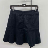 Banana Republic Women's Size 0 Black Solid Skirt