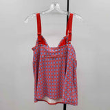 Beach House Women's Size 16 Red Abstract Swimsuit - 2 Piece