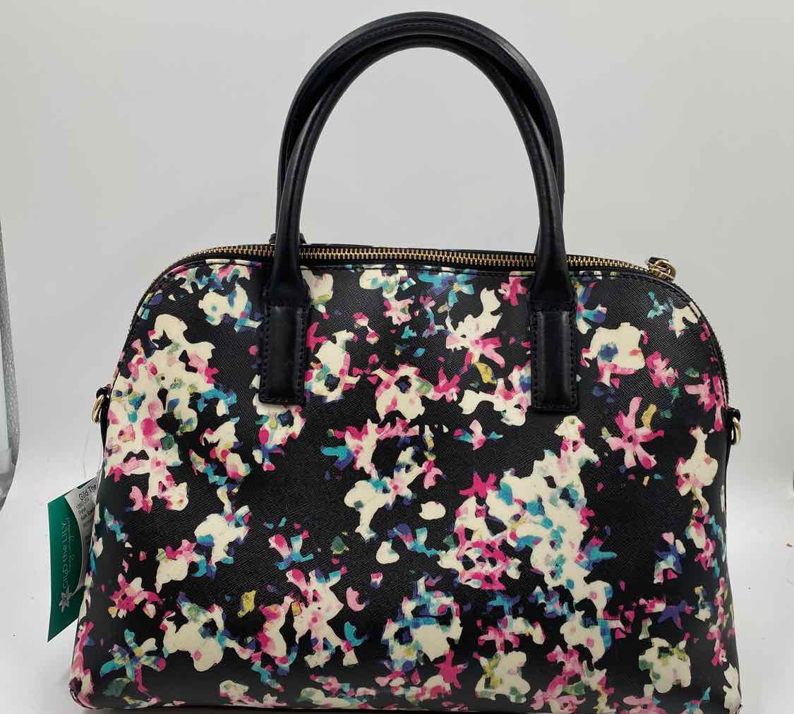 Kate Spade Women's Black Luxe Floral Purse