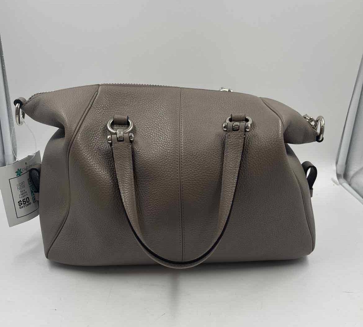 Coach Women's Taupe Luxe pebbled Purse