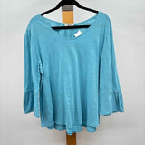 Habitat Women's Size L Blue Heathered Long Sleeve Shirt