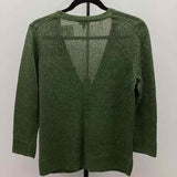 Talbots Women's Size M Green Solid Cardigan