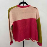 Thought Women's Size S Pink Color Block Sweater