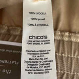 Chico's Women's Size 6 Tan Beaded Pants