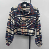 26 International Women's Size L Blue Plaid Jacket