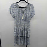 Patrons of Peace Women's Size 14 Blue Paisley Dress