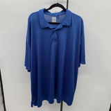 Callaway Men's Size 3X Blue Striped Short Sleeve Shirt