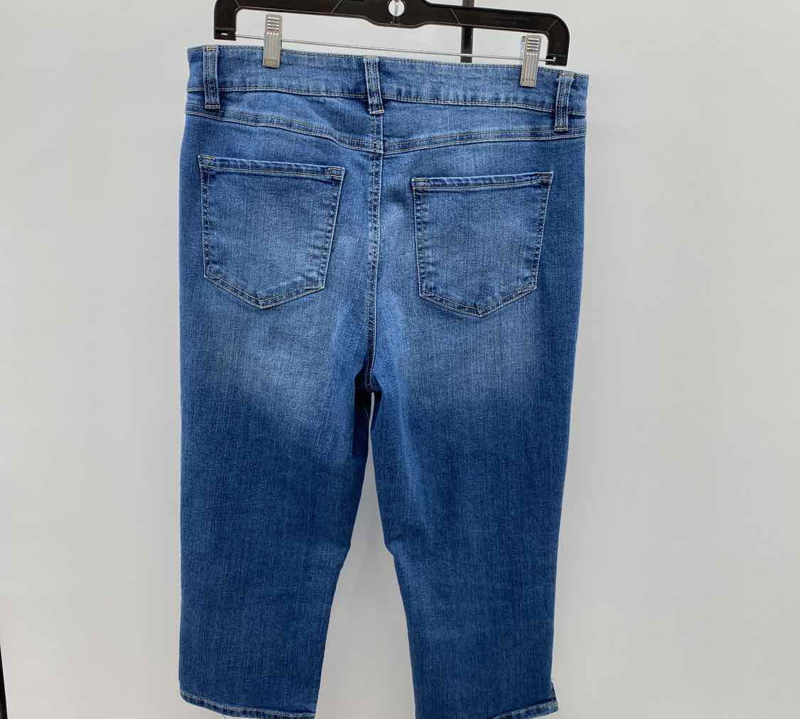 D Jeans Women's Size 10 Blue Solid Capris