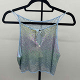 NOCTURNE Women's Size L/XL Blue Beaded Tank
