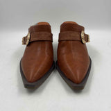 Forever Women's Shoe Size 7.5 Caramel Solid Mules