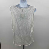Eileen Fisher Women's Size L Gray Textured Sleeveless Shirt