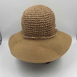 Furtalk Women's Tan Woven Sun Hat