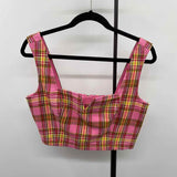 Maeve Junior's Size 4 Pink Plaid Tank