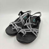 Skechers Women's Shoe Size 6 Black Grid Sandals