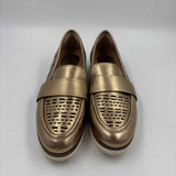 Earth Women's Shoe Size 7 Gold Laser Cut Loafers