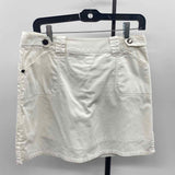Bamboo Traders Women's Size 6 White Solid Skirt