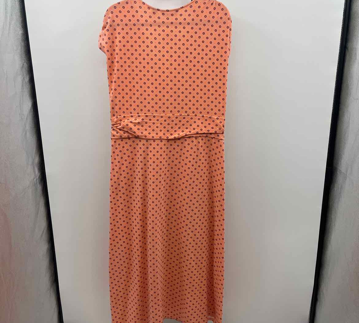 Lands End Women's Size 20W Peach dotted Dress