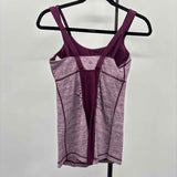 Lululemon Women's Size 6 burgundy Heathered Tank