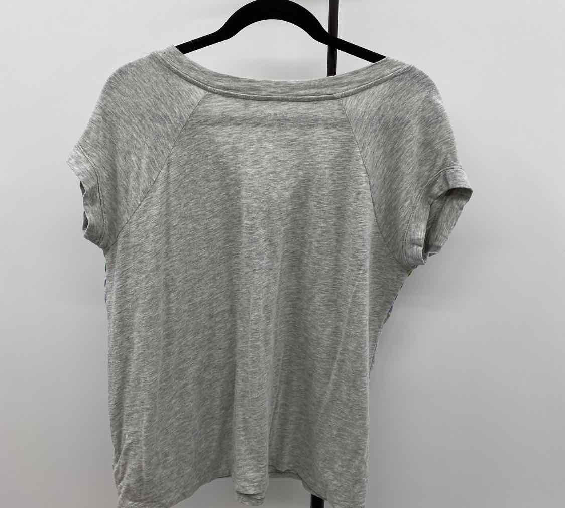 Torrid Women's Size L Gray Stripe Short Sleeve Shirt