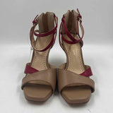 Adrienne Vittadini Women's Shoe Size 7.5 Tan Solid Heels