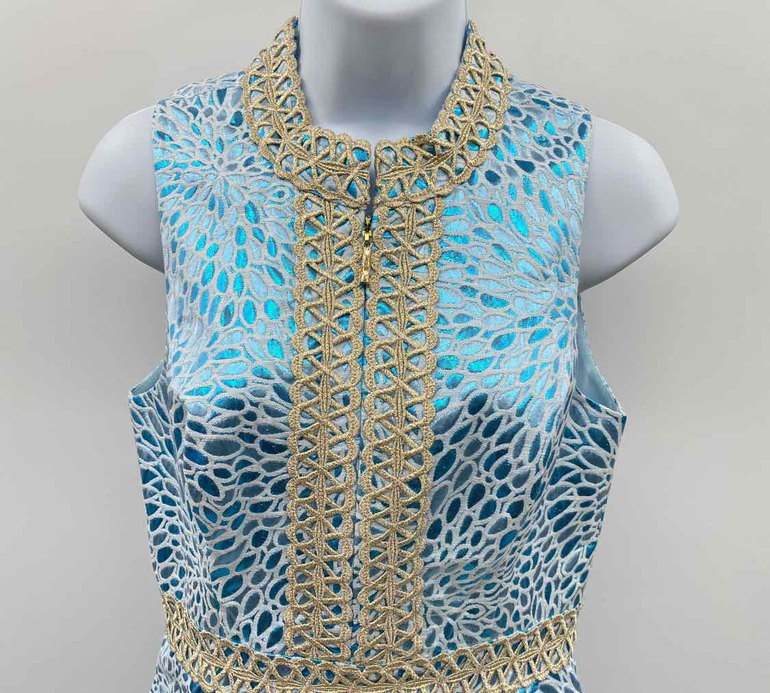 Lilly Pulitzer Women's Size 2 Blue Textured Dress