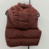 nuuds Women's Size M Brown Solid Vest