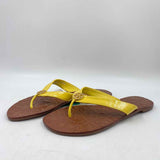 Tory Burch Women's Shoe Size 7 Yellow Solid Flip Flops
