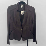 Anne Klein Women's Size S Brown Solid Jacket