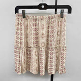 Pink Rose Women's Size 6 Ivory Multi-Pattern Skirt