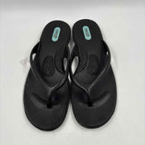 Oka B Women's Shoe Size 6 Black Solid Flip Flops