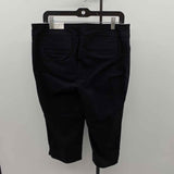 Chico's Women's Size 12 Black Solid Capris