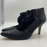 Bella Vita Women's Shoe Size 8 Black Reptile Heels