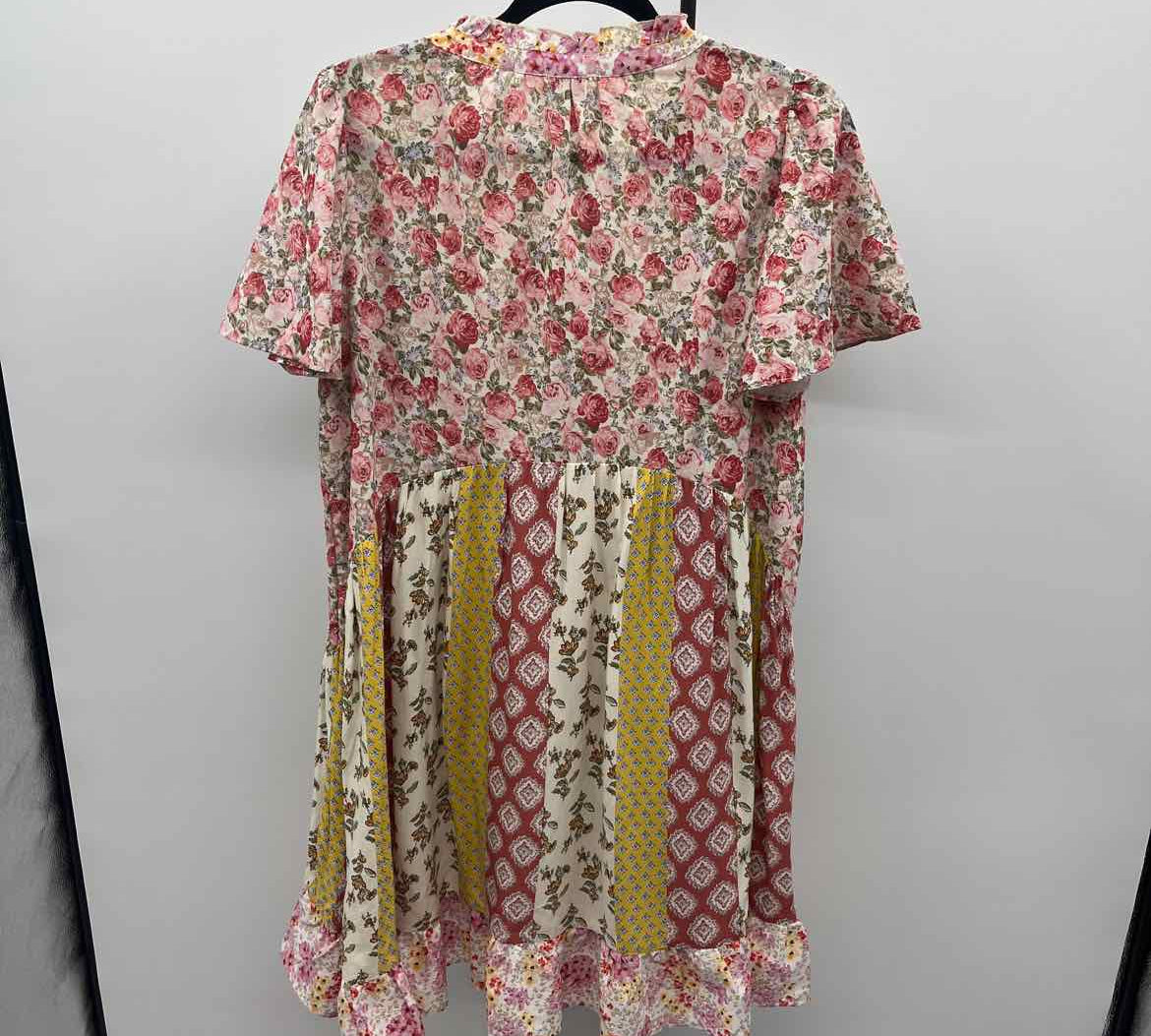 Umgee Women's Size 10 Pink Floral Dress