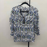 Chico's Women's Size S Black Aztec Long Sleeve Shirt