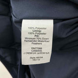 J Crew Women's Size M Navy Quilted Vest
