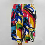 Norma Kamali Women's Size S White Abstract Shorts