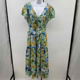 CABALLERO Women's Size 6 Blue Floral Dress