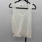 Duffy Women's Size M White mesh Sleeveless Shirt