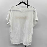 J Crew Women's Size 2X White Words T-Shirt
