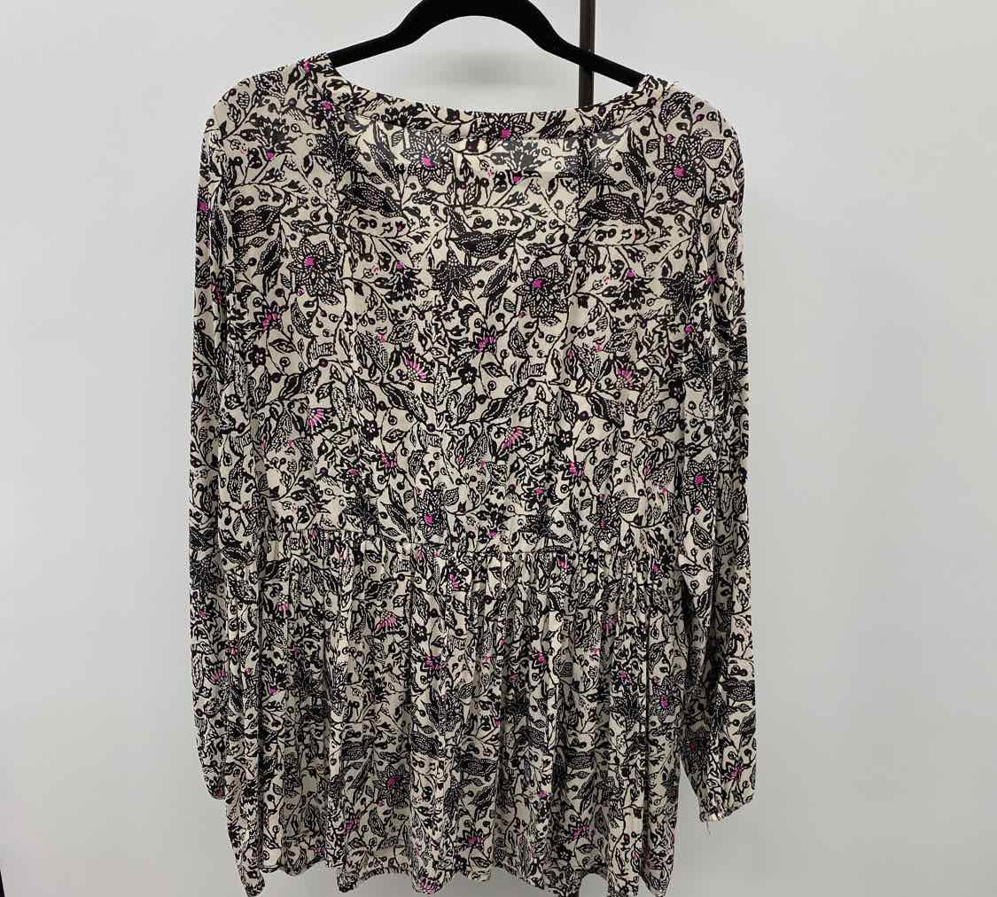 Torrid Women's Size L Black Floral Tunic
