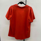 JJill Women's Size L Orange Solid Short Sleeve Shirt
