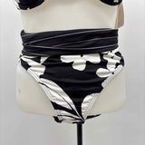 Tommy Bahama Women's Size L Black Floral Misc. Swimwear