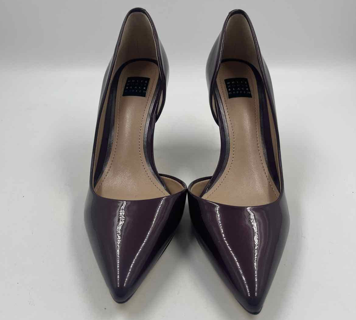 White House Black Market Women's Shoe Size 5.5 Purple Solid Heels