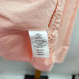Talbots Women's Size 3X Peach Eyelet Short Sleeve Shirt