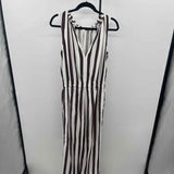 Unbranded Women's Size 10 White Stripe Jumper